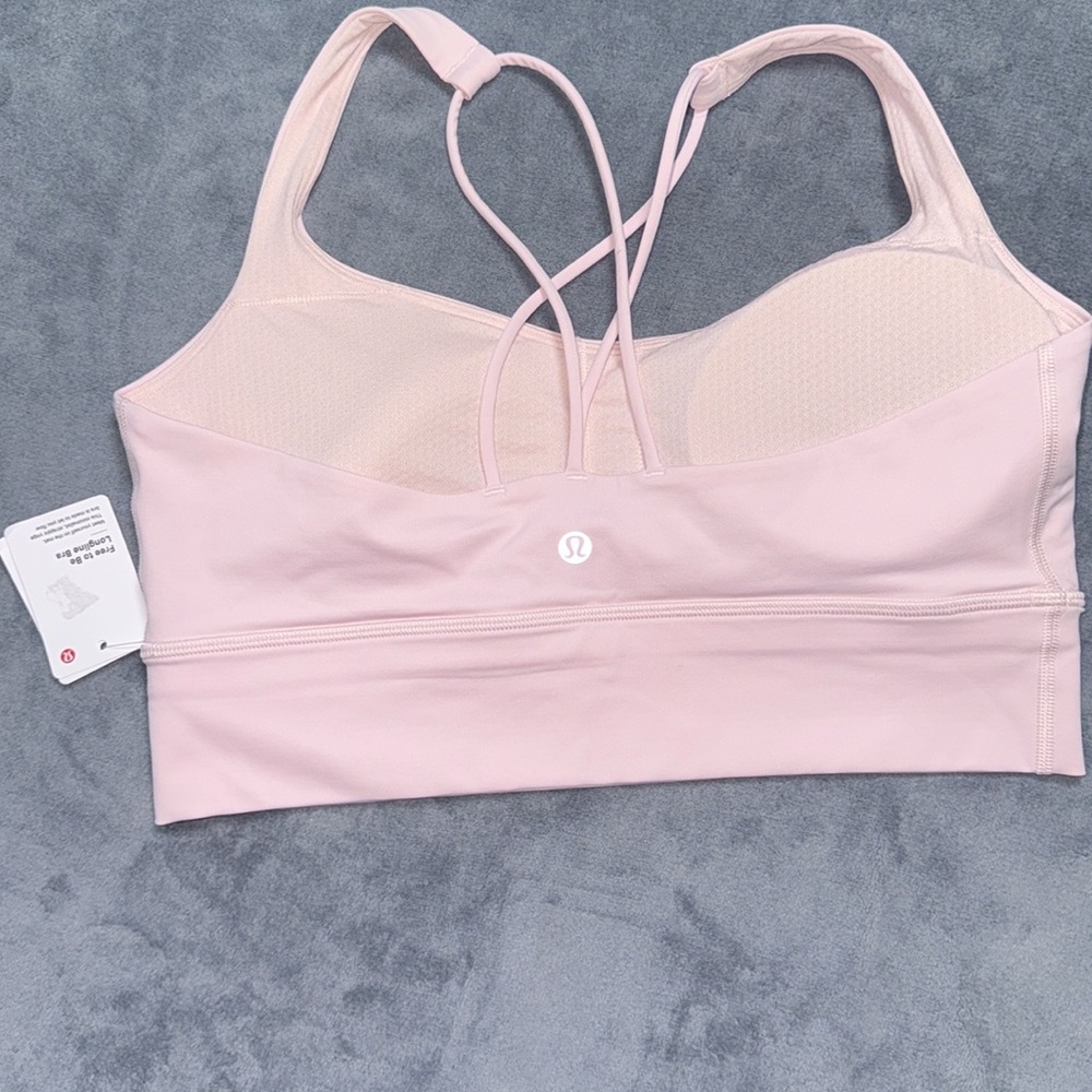 Lululemon Free To Be Bra *Long Line/Flush Pink-Size 10 - Picture 4 of 5